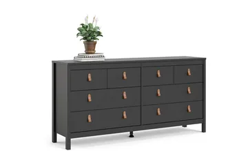 Vallvidera Byrå 38x159 cm - Svart - Förvaring - Förvaringsmöbler - Byrå