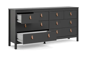 Vallvidera Byrå 38x159 cm - Svart - Förvaring - Förvaringsmöbler - Byrå