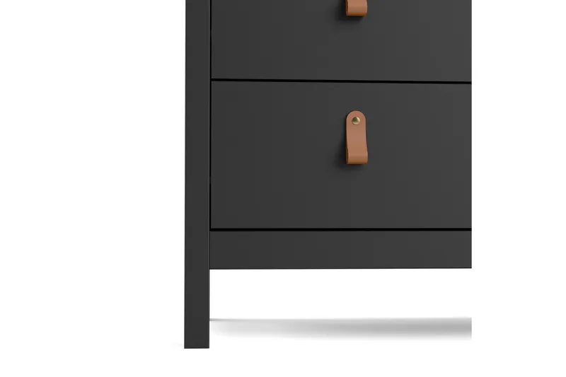 Vallvidera Byrå 5 Lådor 38x82 cm - Svart/Natur - Förvaring - Förvaringsmöbler - Byrå