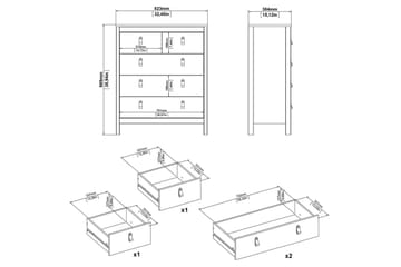 Vallvidera Byrå 82 cm - Beige - Förvaring - Förvaringsmöbler - Byrå