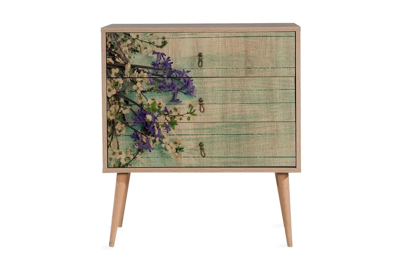 Vellavie Byrå Körsbärsblom, Grön/Brun