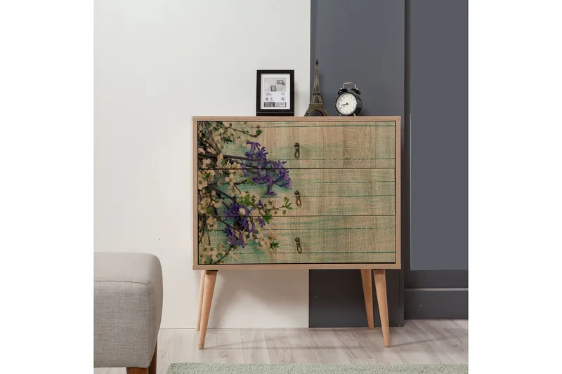 Vellavie Byrå Körsbärsblom - Grön/Brun - Förvaring - Förvaringsmöbler - Byrå