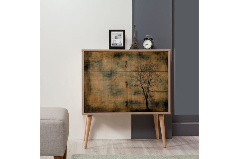 Vellavie Byrå Trädsilhuett - Brun - Förvaring - Förvaringsmöbler - Byrå