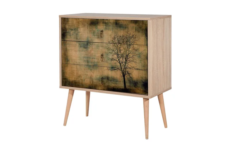 Vellavie Byrå Trädsilhuett - Brun - Förvaring - Förvaringsmöbler - Byrå