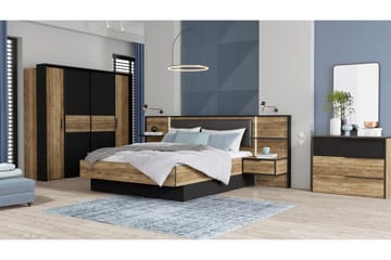 Vergina Byrå 42x100 cm - Brun/Svart - Förvaring - Förvaringsmöbler - Byrå