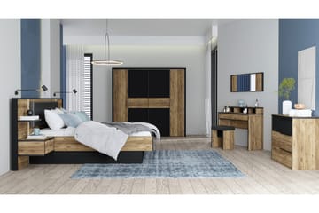 Vergina Byrå 42x100 cm - Brun/Svart - Förvaring - Förvaringsmöbler - Byrå