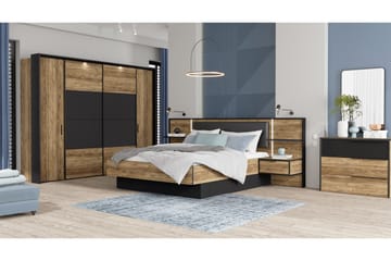 Vergina Byrå 42x100 cm - Brun/Svart - Förvaring - Förvaringsmöbler - Byrå