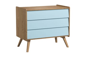 Vintage Byrå Trä/Natur/Blå - VOX - Förvaring - Förvaringsmöbler - Byrå