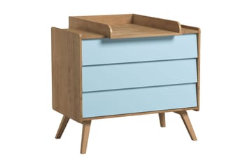 Vintage Byrå Trä/Natur/Blå - VOX - Förvaring - Förvaringsmöbler - Byrå