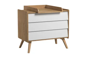 Vintage Byrå Trä/Natur/Vit - VOX - Förvaring - Förvaringsmöbler - Byrå