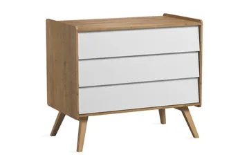 Vintage Byrå Trä/Natur/Vit - VOX - Förvaring - Förvaringsmöbler - Byrå