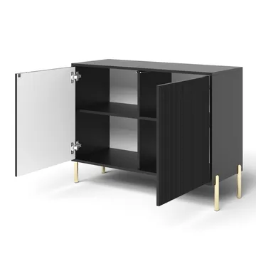 Virmani Byrå 104 cm - Svart - Förvaring - Förvaringsmöbler - Byrå