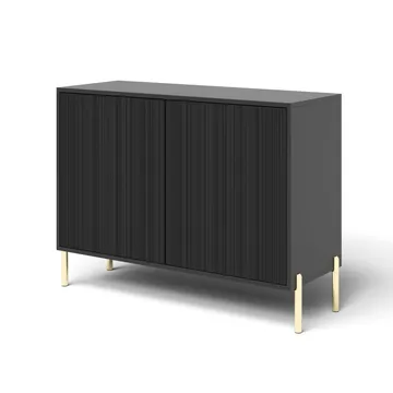 Virmani Byrå 104 cm - Svart - Förvaring - Förvaringsmöbler - Byrå