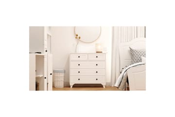 Vornrel Byrå 90 cm - Matt Vit - Förvaring - Förvaringsmöbler - Byrå