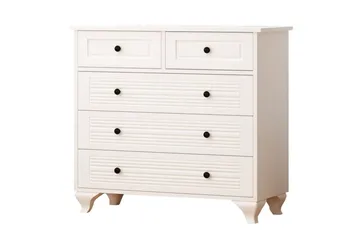 Vornrel Byrå 90 cm - Matt Vit - Förvaring - Förvaringsmöbler - Byrå