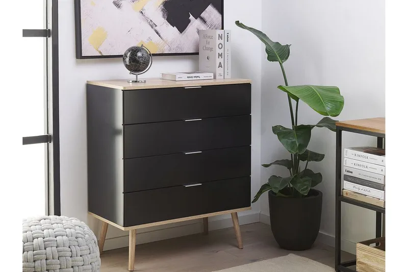 Walpi Byrå 79 cm - Svart - Förvaring - Förvaringsmöbler - Byrå