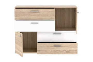 Waunifor Byrå 125 cm - Brun/Vit - Förvaring - Förvaringsmöbler - Byrå