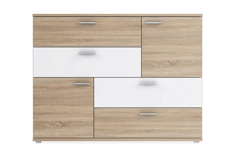 Waunifor Byrå 125 cm - Brun/Vit - Förvaring - Förvaringsmöbler - Byrå