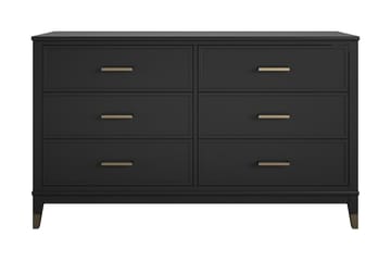 Westerleigh Byrå 144x41 cm Svart/Guld - CosmoLiving - Förvaring - Förvaringsmöbler - Byrå