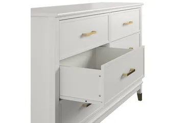 Westerleigh Byrå 144x41 cm Vit - CosmoLiving - Förvaring - Förvaringsmöbler - Byrå