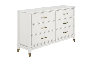 Westerleigh Byrå 144x41 cm Vit - CosmoLiving - Förvaring - Förvaringsmöbler - Byrå