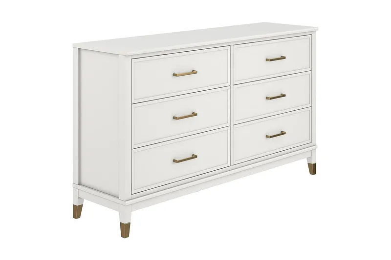 Westerleigh Byrå 144x41 cm Vit, CosmoLiving