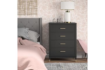 Westerleigh Byrå 76x50 cm Svart/Guld - Förvaring - Förvaringsmöbler - Byrå