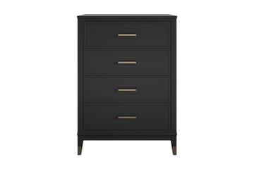 Westerleigh Byrå 76x50 cm Svart/Guld - Förvaring - Förvaringsmöbler - Byrå