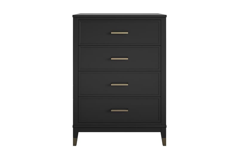 Westerleigh Byrå 76x50 cm Svart/Guld - Förvaring - Förvaringsmöbler - Byrå