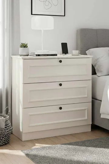 Wonthaggi Byrå 78 cm - Vit - Förvaring - Förvaringsmöbler - Byrå