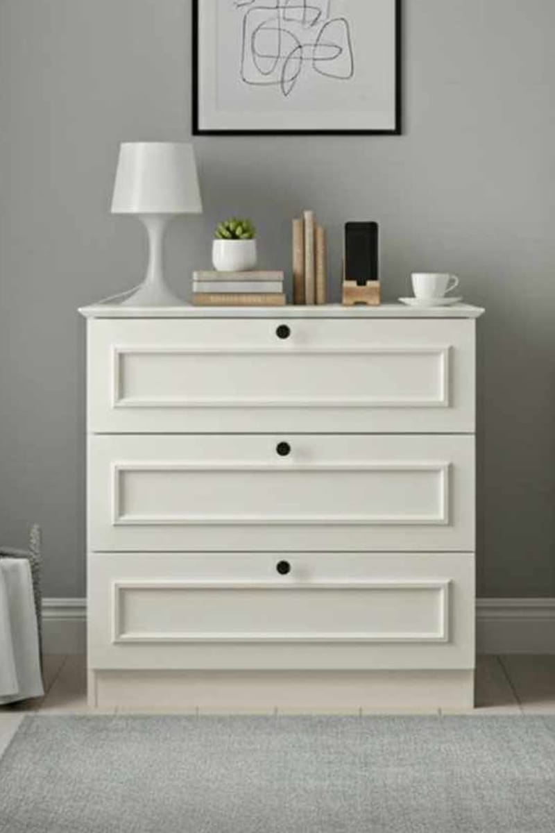 Wonthaggi Byrå 78 cm - Vit - Förvaring - Förvaringsmöbler - Byrå