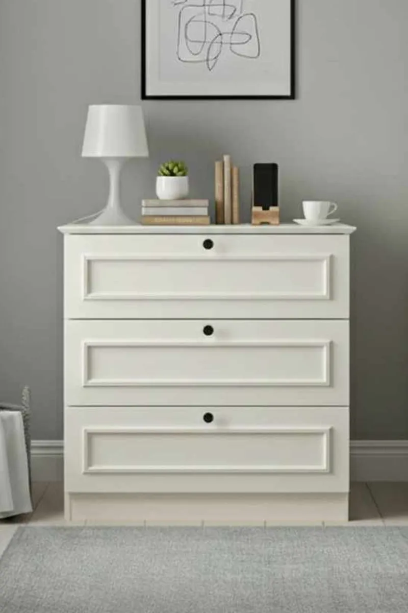 Wonthaggi Byrå 78 cm - Vit - Förvaring - Förvaringsmöbler - Byrå