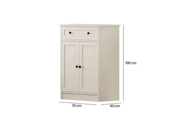 Zavira Byrå 70 cm - Matt Vit - Förvaring - Förvaringsmöbler - Byrå