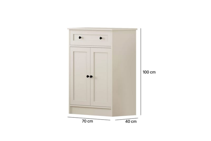 Zavira Byrå 70 cm - Matt Vit - Förvaring - Förvaringsmöbler - Byrå
