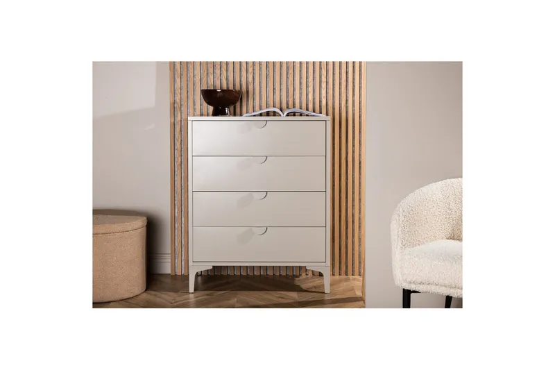 Byrå Piring - Beige, 40x78x98 - Förvaring - Förvaringsmöbler - Byrå