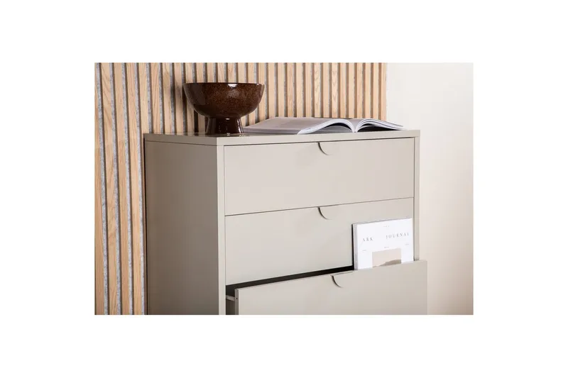 Byrå Piring - Beige, 40x78x98 - Förvaring - Förvaringsmöbler - Byrå