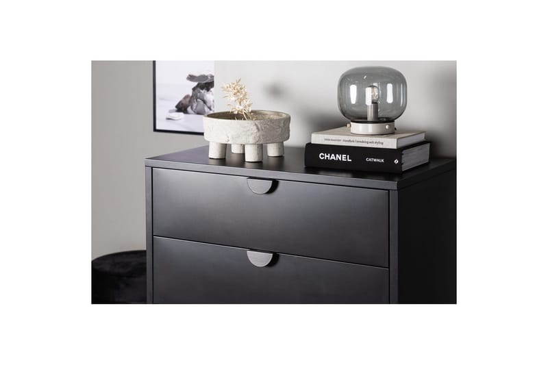 Byrå Piring - Svart, 40x78x98 - Förvaring - Förvaringsmöbler - Byrå