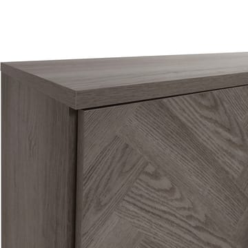 Charlene Skänk 130x75 cm - Vit fiskbensek / vit ek - Förvaring - Förvaringsmöbler - Sideboard & skänk
