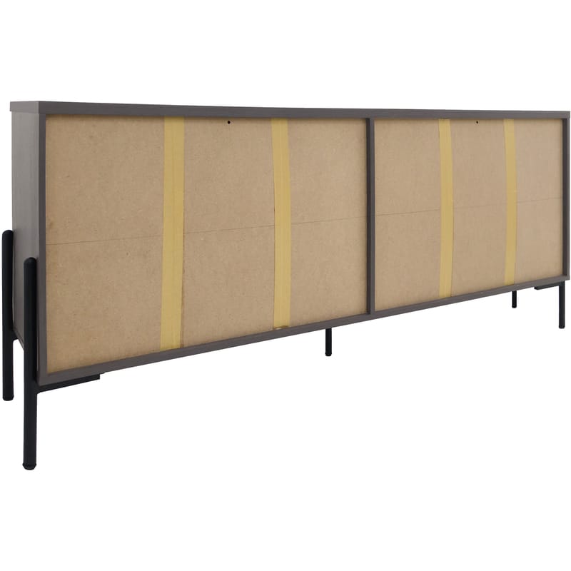 Charlene Skänk 175x75 cm - Vit fiskbensek / vit ek - Förvaring - Förvaringsmöbler - Sideboard & skänk