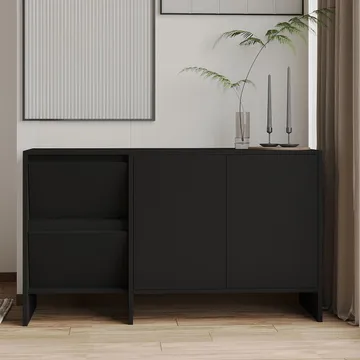 Crala Konsol 130x81,8x44 cm - Svart - Förvaring - Förvaringsmöbler - Sideboard & skänk