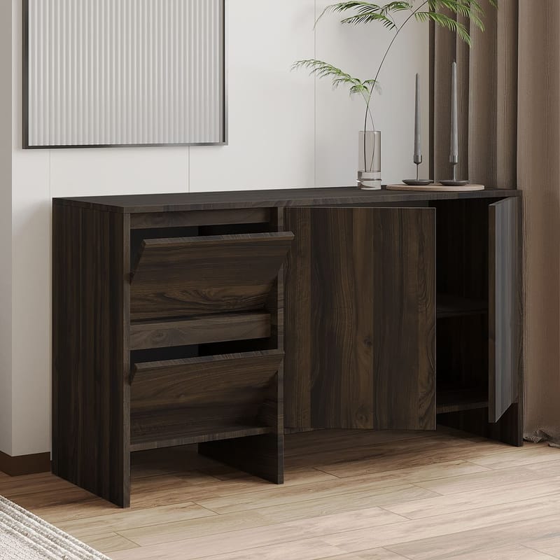 Crala Konsol 130x81,8x44 cm - Valnöt - Förvaring - Förvaringsmöbler - Sideboard & skänk