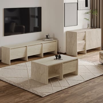 Crala Vardagsrumsmöbelset 160x40x35 cm - Travertin - Förvaring - Förvaringsmöbler - Möbelset för vardagsrum