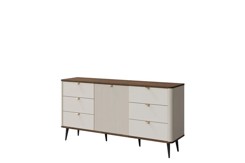 Cucina Skänk 160x40 cm i Trä med Metallben - Beige|Brun - Förvaring - Förvaringsmöbler - Sideboard & skänk