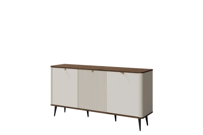 Cucina Skänk 160x40 cm i Trä med Metallben - Beige|Brun - Förvaring - Förvaringsmöbler - Sideboard & skänk