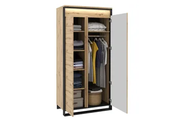 Dorana Möbelset För Vardagsrum - Brun/Svart - Förvaring - Förvaringsmöbler - Möbelset för vardagsrum