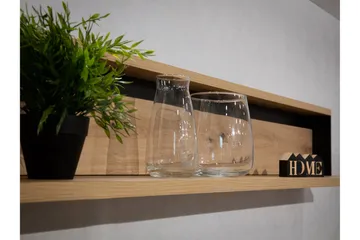 Dorana Möbelset För Vardagsrum - Brun/Svart - Förvaring - Förvaringsmöbler - Möbelset för vardagsrum