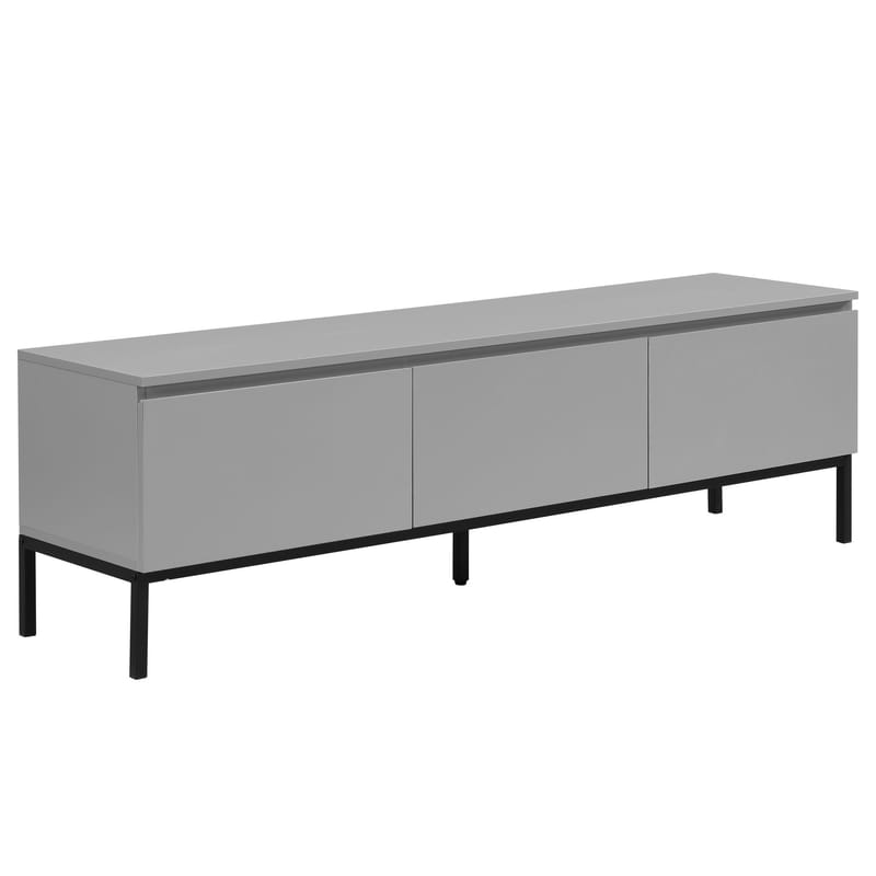 Dorvik TV-bänk 150 cm med 3 lådor - ljusgrått och svart - Förvaring - Förvaringsmöbler - Sideboard & skänk