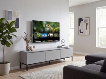 Dorvik TV-bänk 150 cm med 3 lådor - ljusgrått och svart - Förvaring - Förvaringsmöbler - Sideboard & skänk