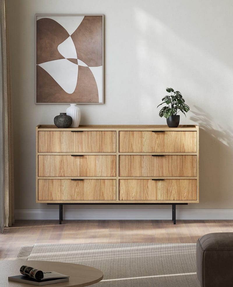 Dravo Byrå 150 cm - Naturlig hickory - Förvaring - Förvaringsmöbler - Byrå