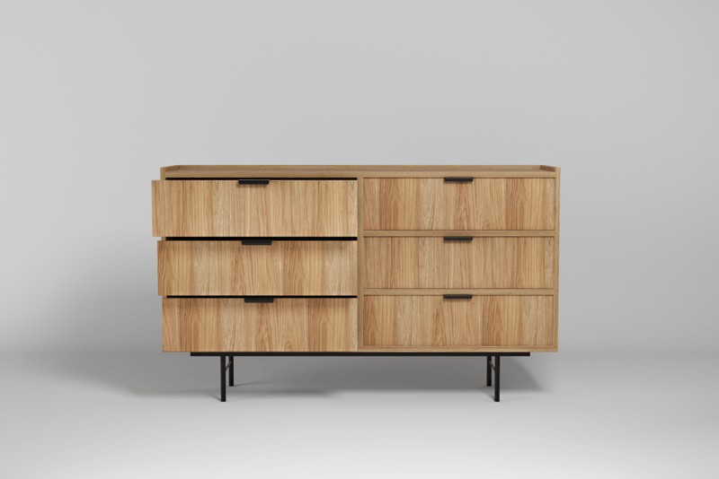 Dravo Byrå 150 cm - Naturlig hickory - Förvaring - Förvaringsmöbler - Byrå